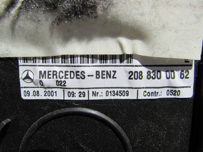 Mercedes AC Heater Box Complete Assembly  2088300062 W208 CLK320 CLK430 CLK55 AMG4